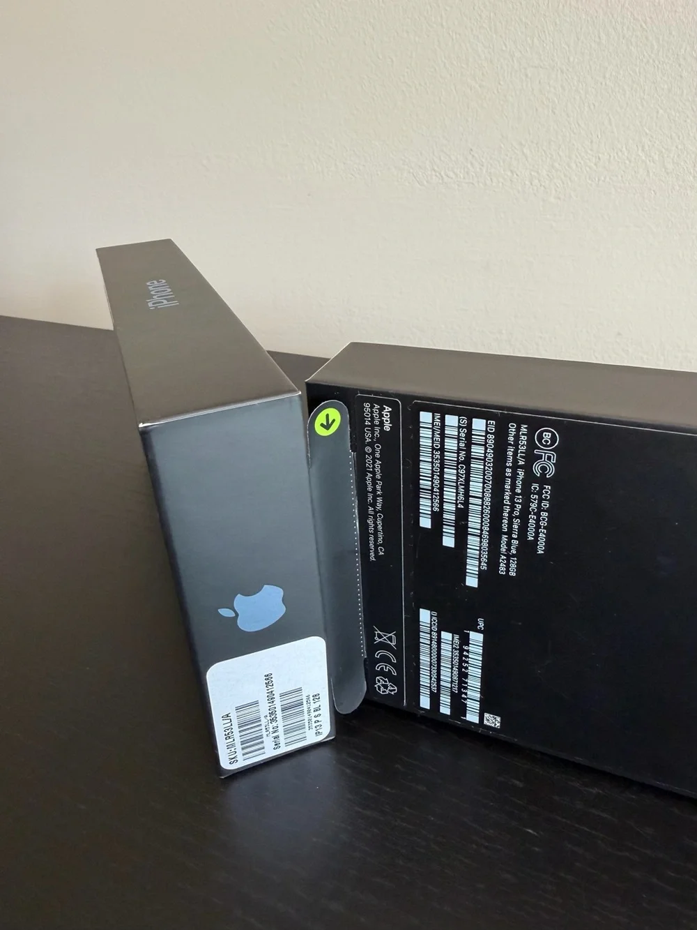 Apple iPhone 13 Pro Sierra Blue Retail Box Only w/ Inserts & SIM Tool - NO PHONE
